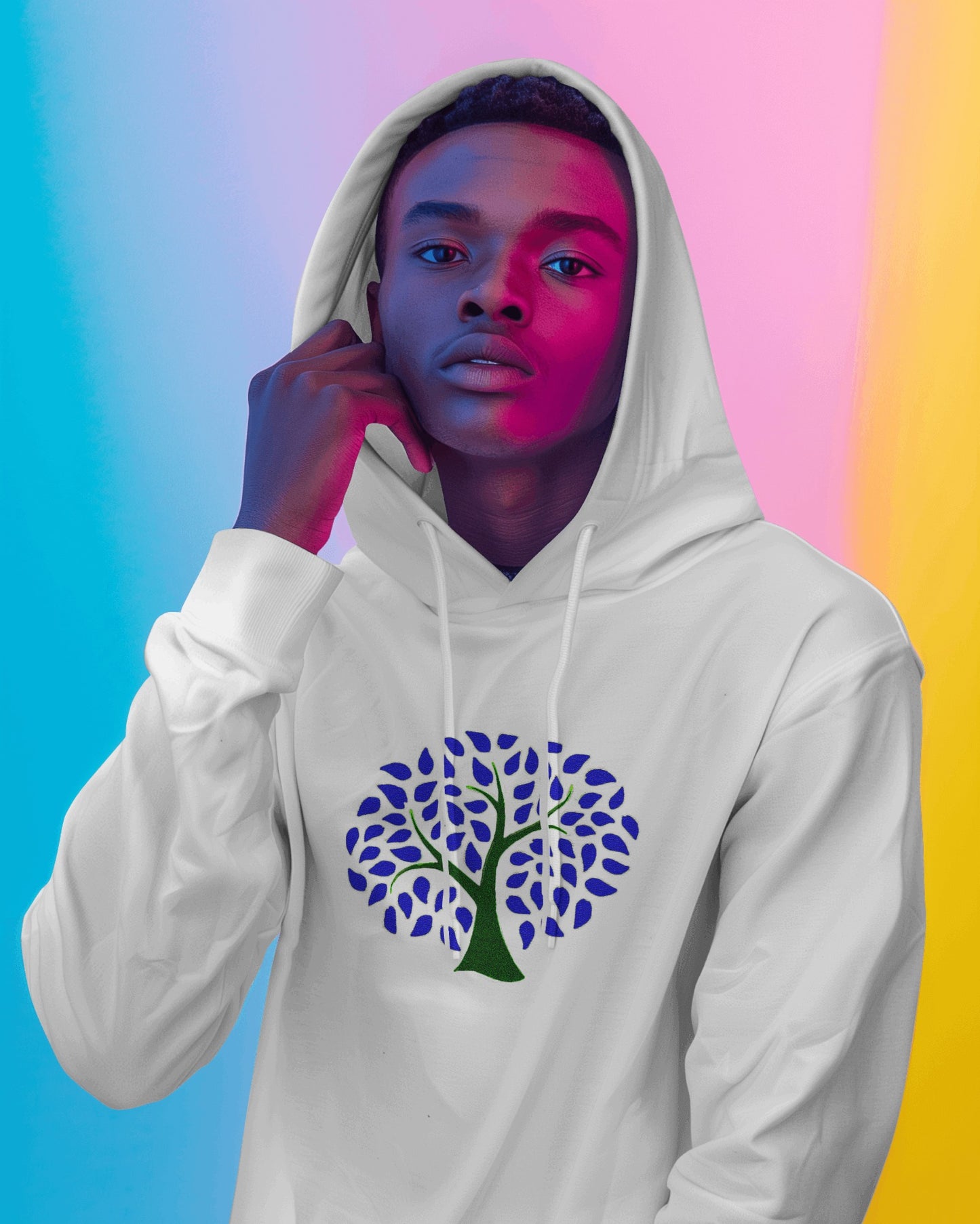 Winter Leaf Hoodie || Crystalline Tree