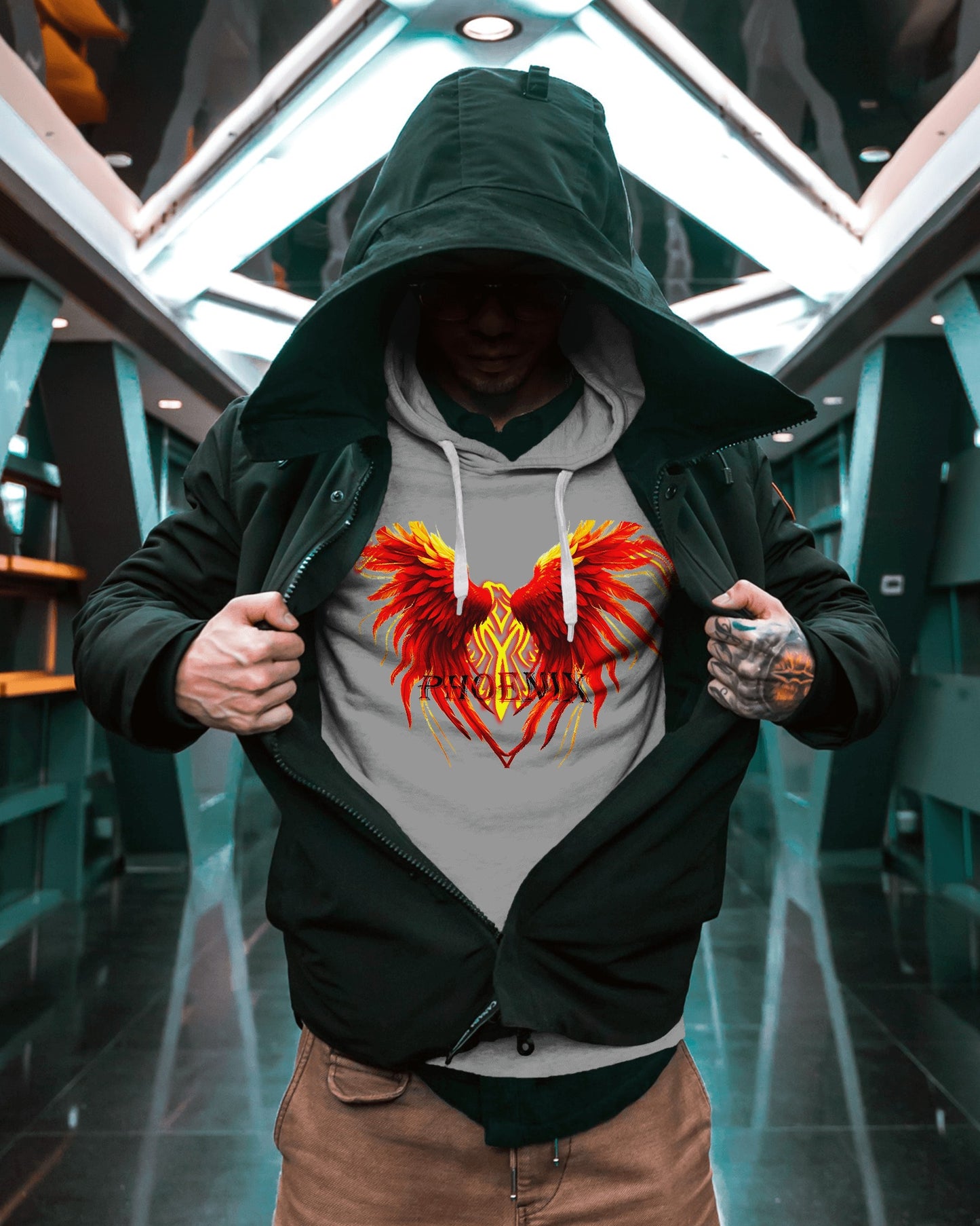 Fire Bird Hoodie || Pharoh Symbol