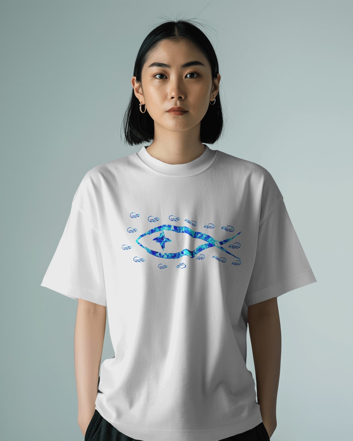 Fish Cotton T-shirt || Oceanic Choice